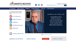 Desktop Screenshot of humanitiesindicators.org